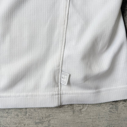 Nike Y2K Tennis Polo Shirt Size L Mens White Top             -C32