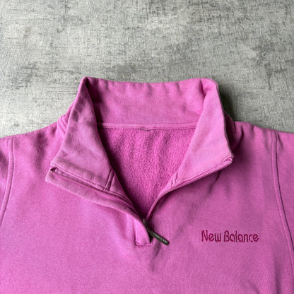 New Balance Y2K Womens Pink Quarter Zip Jumper Size Fits M/L           -H27