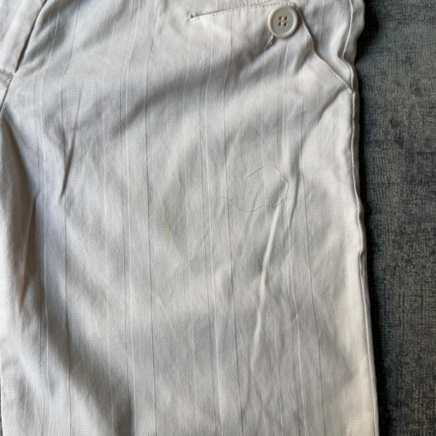 Girl Express Low Rise Y2K Dress Pants Size 8 Womens Cream Straight           -B32
