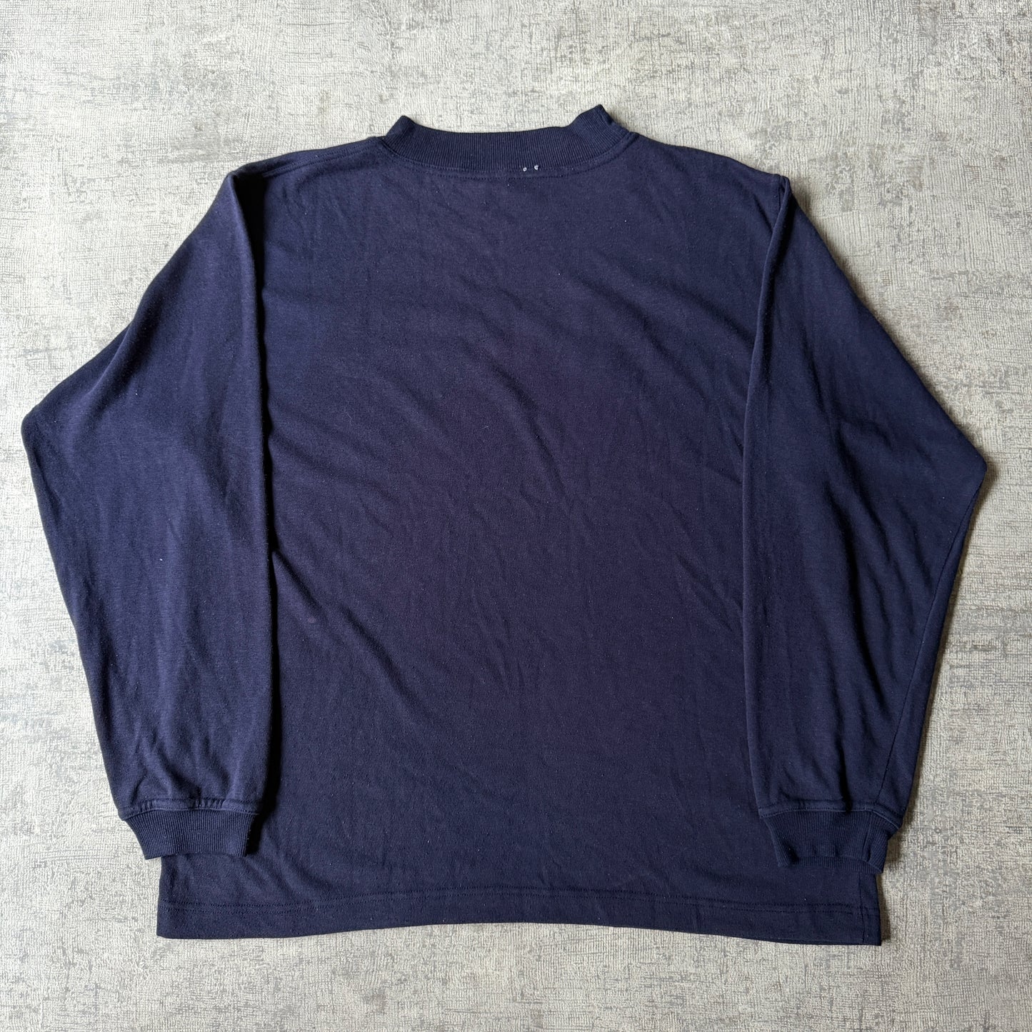 Saucony Athletic Navy Sweater Fits Size L Mens Lightweight Y2K                   -F28
