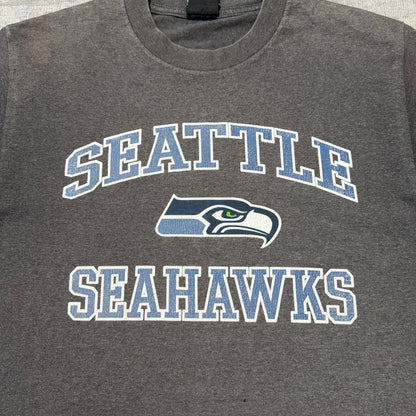 Seattle Seahawks Vintage Grey NFL T-Shirt Size M Mens                 -F43
