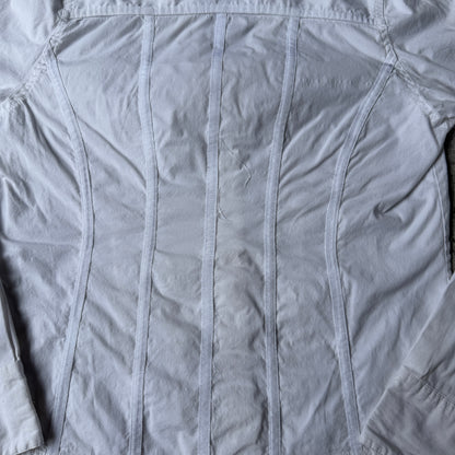Tokito Womens Y2K Whited Fitted Button Up Shirt Size 12 Womens             -A61