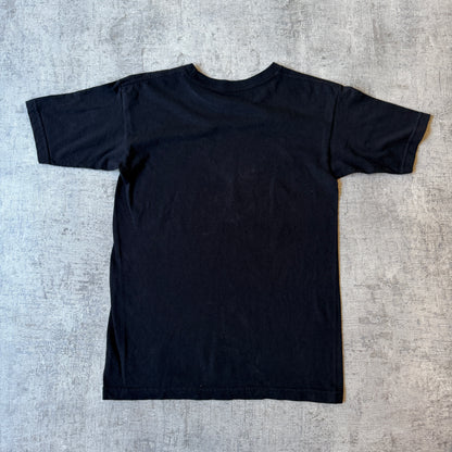 Vintage ARMY Black Graphic T-Shirt Size S Mens Camo Logo      -H45