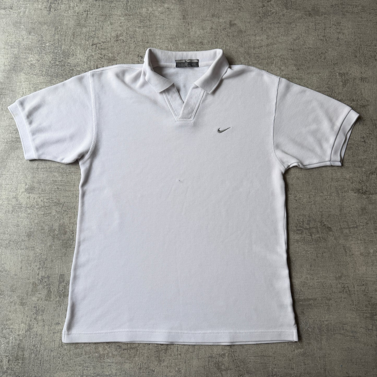 Nike Y2K Polo Shirt Size XXL Mens White Short Sleeve           -A65