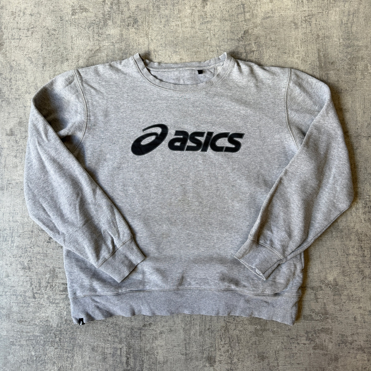 ASICS Vintage Grey Sweater Fits Size S Womens Boxy Oversized              -E31