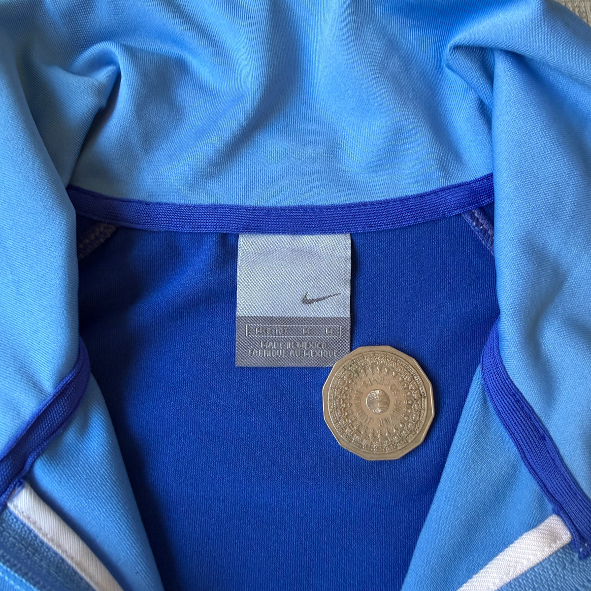 Nike Y2K Track Jacket Pastel Blue Size M Women's     -A3