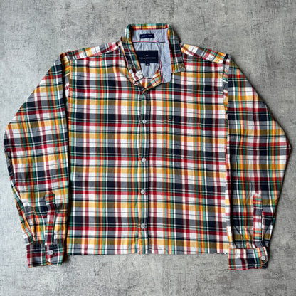 Tommy Hilfiger Long Sleeve Cropped Button Up Size XL Multicolour           -G17