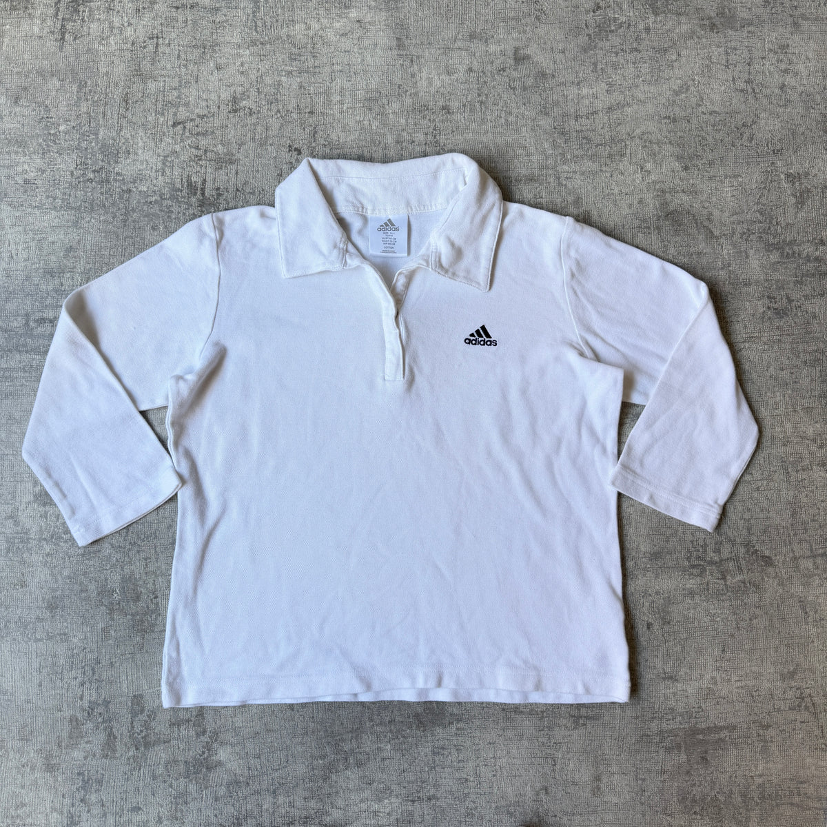 Adidas Womens Long Sleeve Polo Shirt Size 14Y Fits Oversized S Womens                  -E57