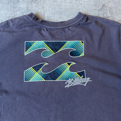 Billabong Y2K Graphic Tee Size 3XL Mens Black Natural fading       -H43