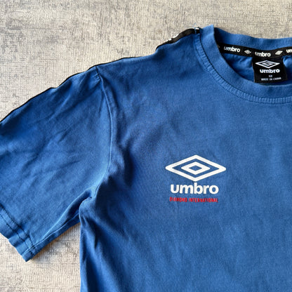 Umbro Womens Blue Baby Tee Size 12Y Fits S-M Womens            -D39