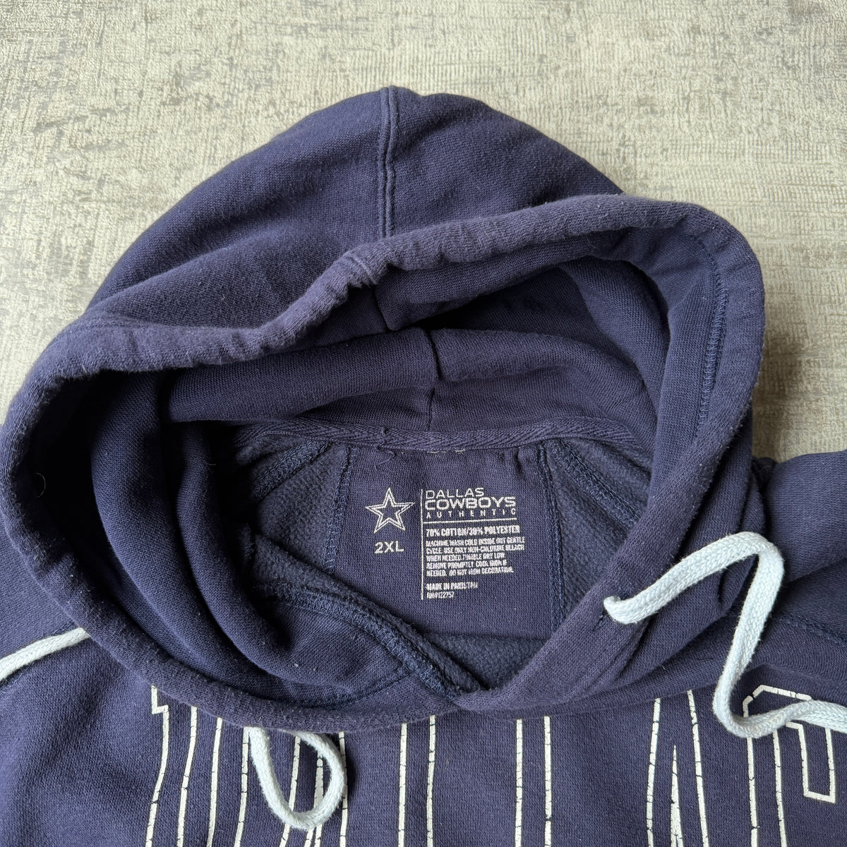 Dallas Cowboys NFL Navy Hoodie Size 2XL Mens Graphic Jumper         -G27