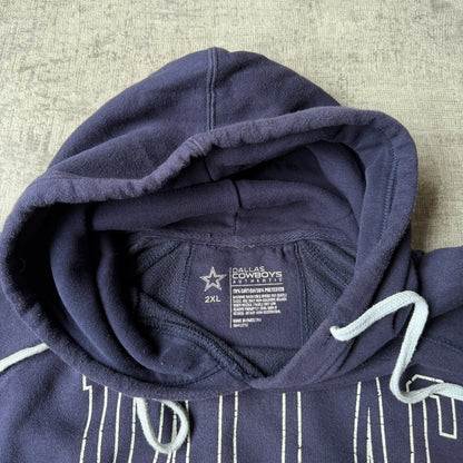 Dallas Cowboys NFL Navy Hoodie Size 2XL Mens Graphic Jumper         -G27