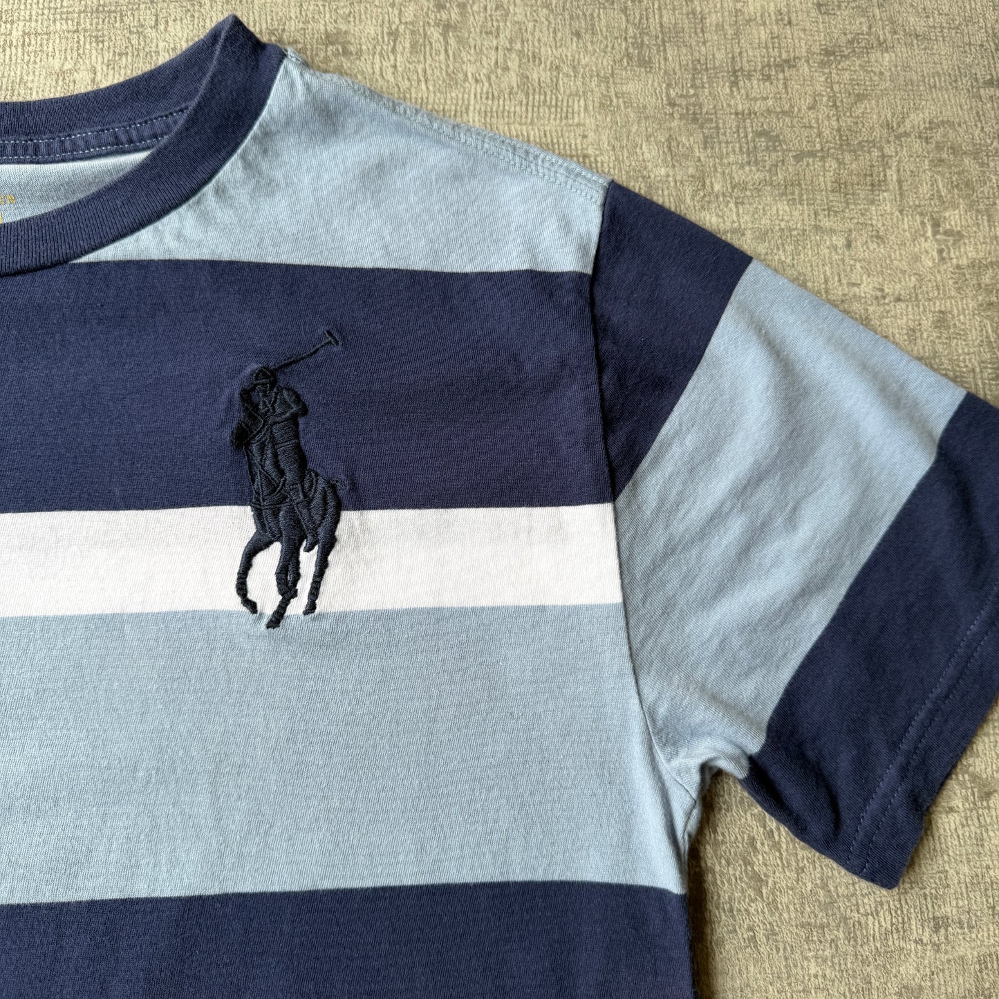 Polo Ralph Lauren Womens Striped T-Shirt Size 14Y Fits S Womens             -A57