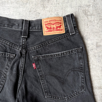 Levi’s 94 Baggy Wide Leg Black Jeans Size 24 Womens            -G4