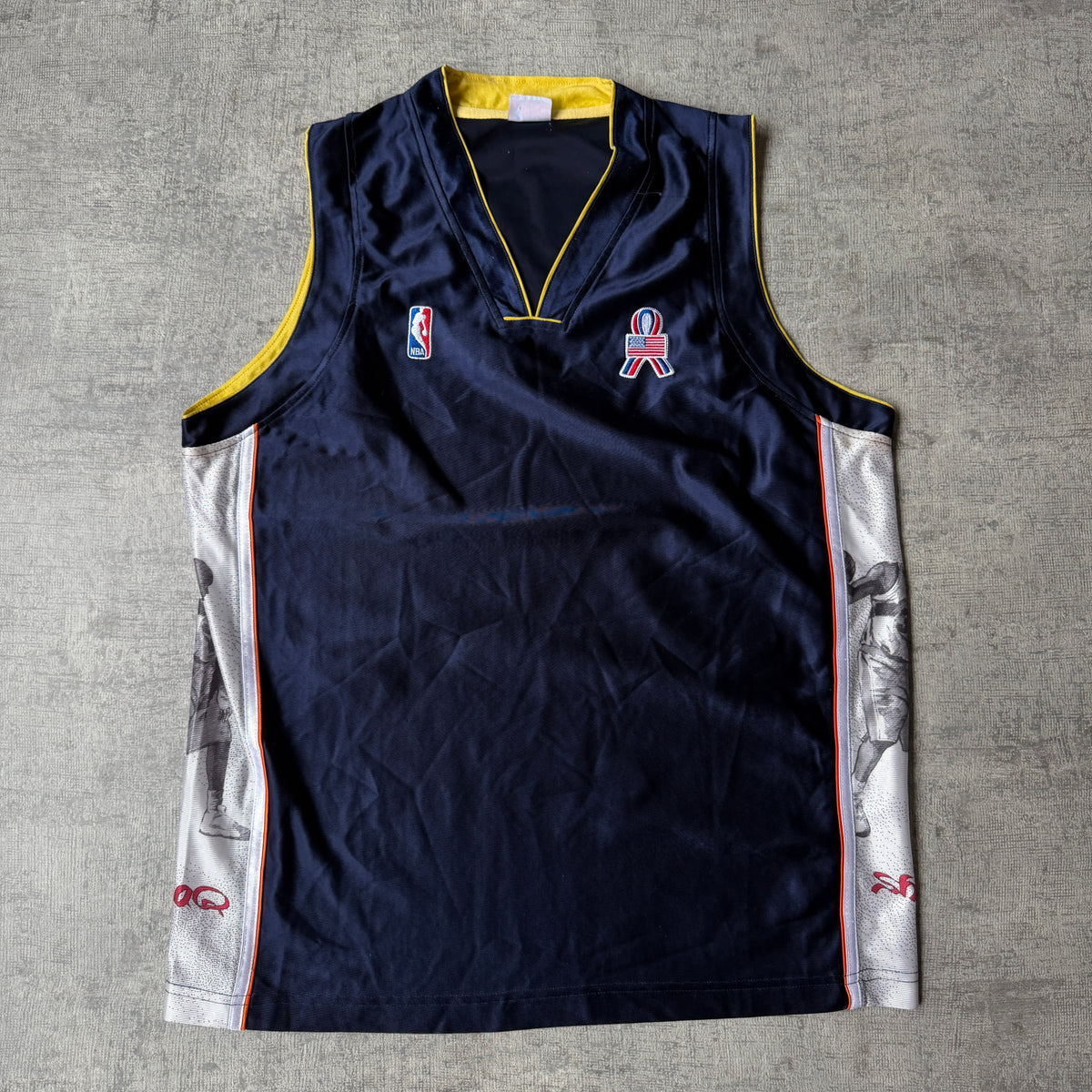 Vintage Shaq Team USA NBA Jersey Size XL Mens Navy          -G18