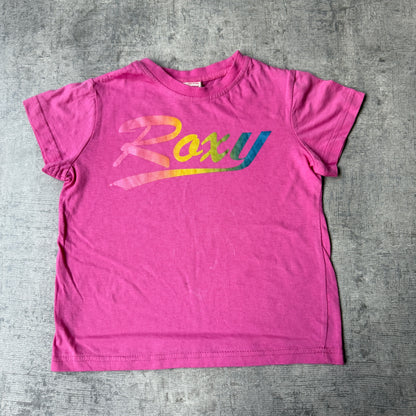 Roxy Pink Y2K Baby Tee Size 4/ XXS Womens Graphic Top          -G54