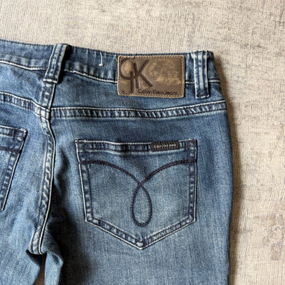 Calvin Klein Womens Low Rise Skinny Jeans Size 28 Blue Denim               -C1