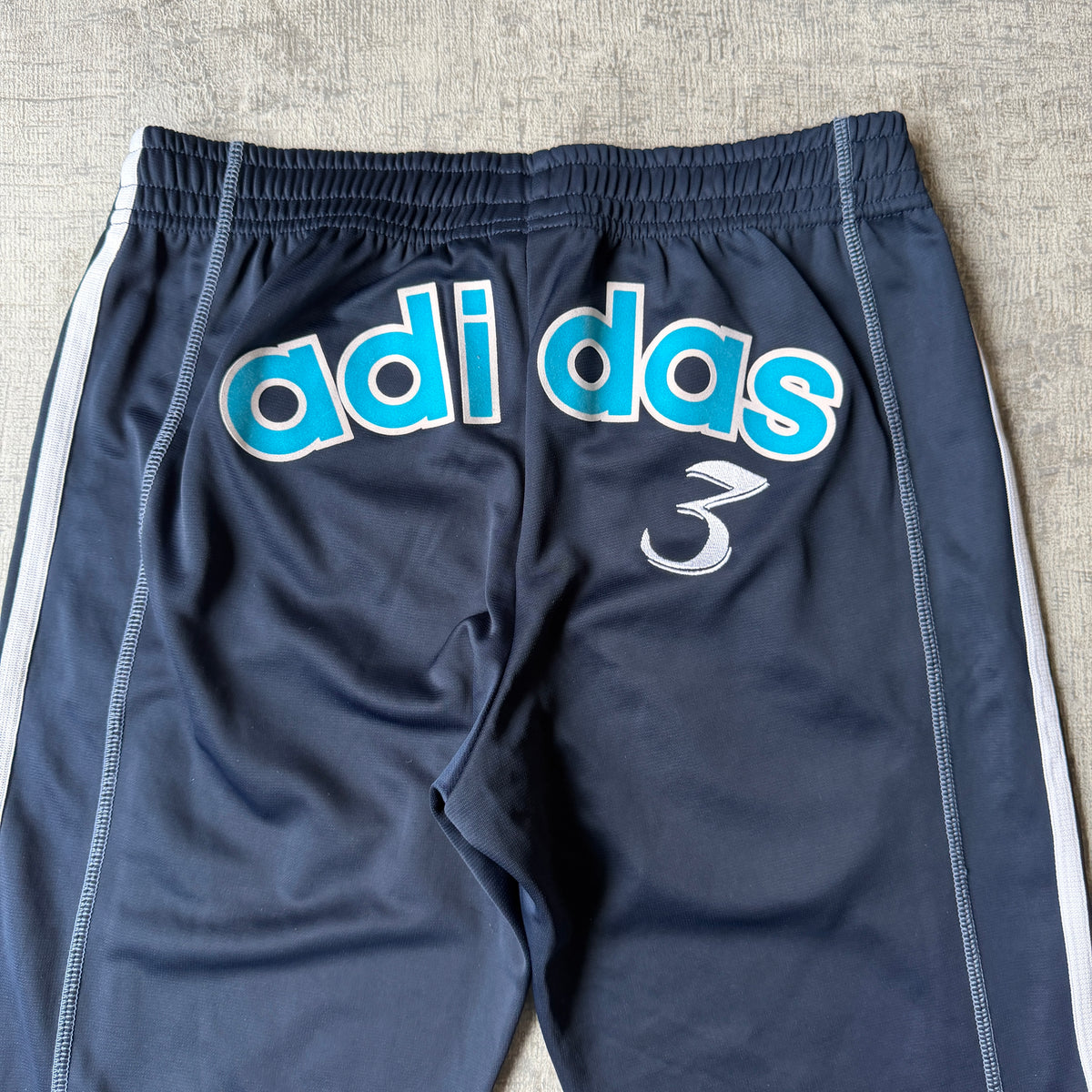Adidas Y2K Womens Navy Track Pants Size 8 Arch Logo          -H16