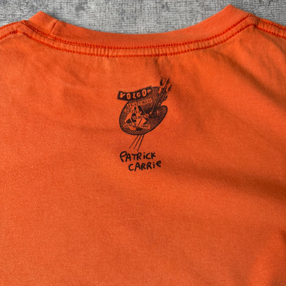 Volcom Y2K “Life is Easy” Orange Graphic T-Shirt Size XL Mens              -G46