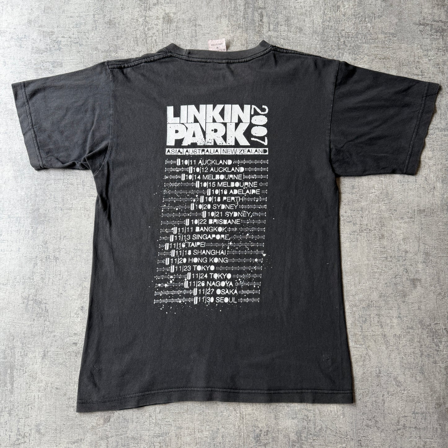 Linkin Park 2007 Australia Tour Band T-Shirt Size M Mens                       -C50