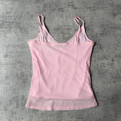 Tightrope Y2K Pink Sequin Cami Top Size 8 Womens            -C48