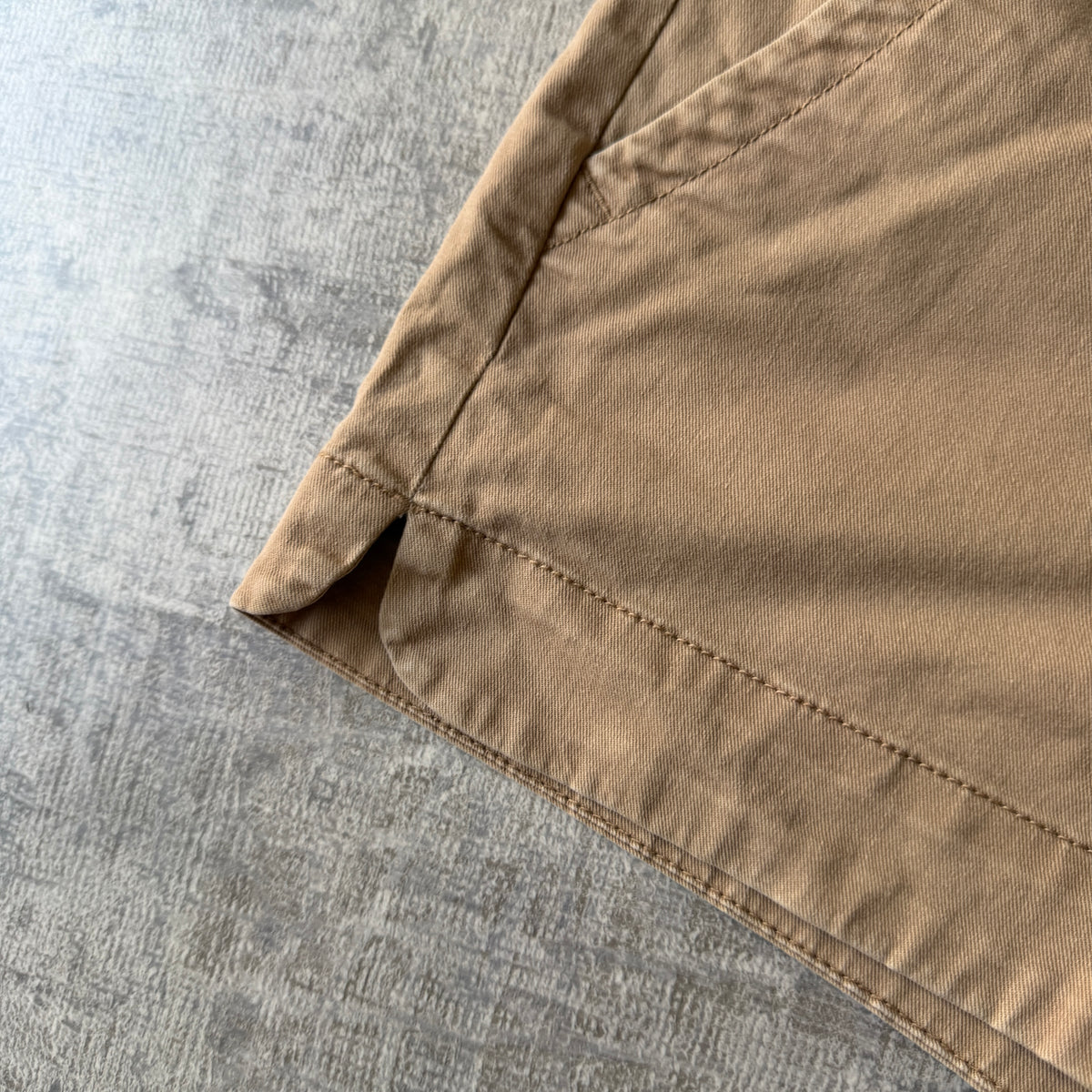 Y2K Womens Cargo Mini Shorts Size S Tan Pants "Teenie Weenie"         -A45