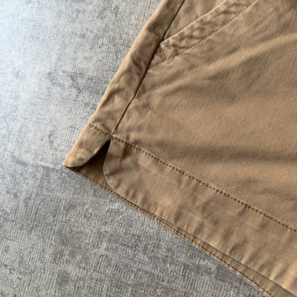 Y2K Womens Cargo Mini Shorts Size S Tan Pants "Teenie Weenie"         -A45