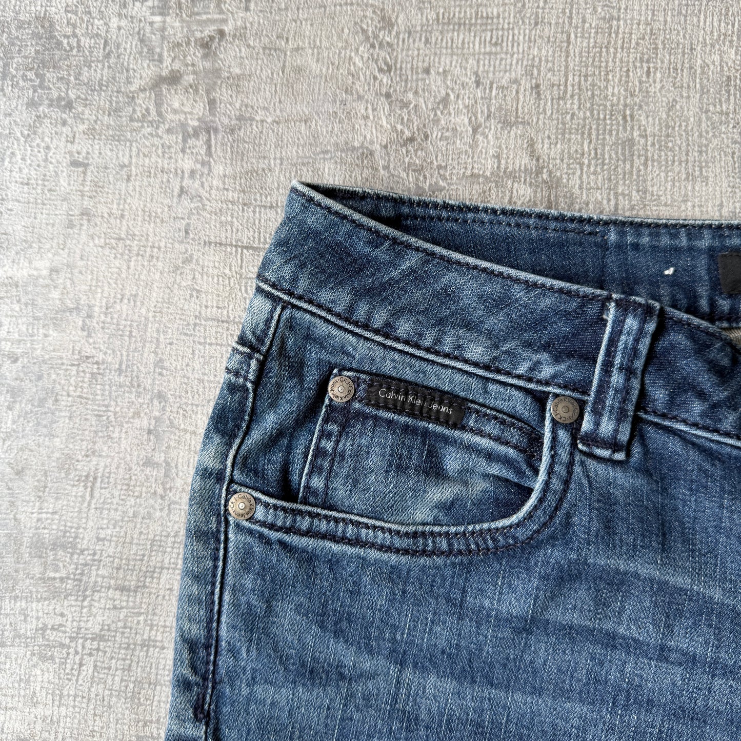 Calvin Klein Womens Low Rise Skinny Jeans Size 28 Blue Denim               -C1