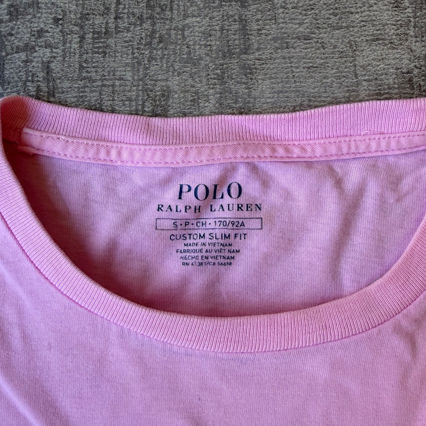 Polo Ralph Lauren Pink Mens T-Shirt Size S Mens Short Sleeve          -A67