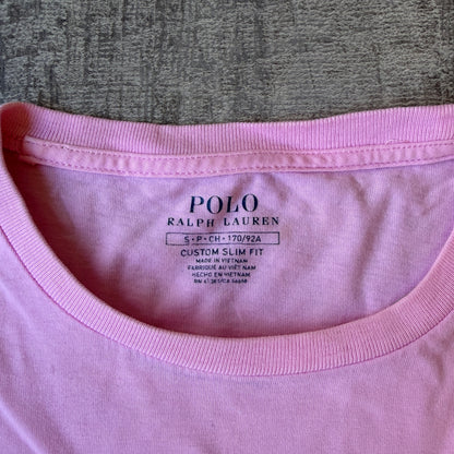 Polo Ralph Lauren Pink Mens T-Shirt Size S Mens Short Sleeve          -A67