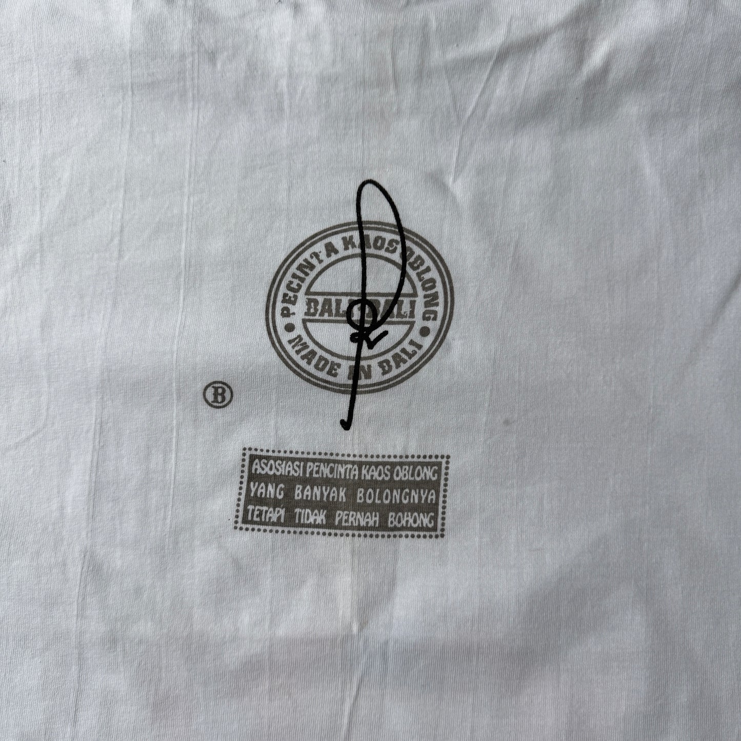 I Love Bali Y2K Graphic T-Shirt Size M Mens White Boxy Vintage Tee          -B14