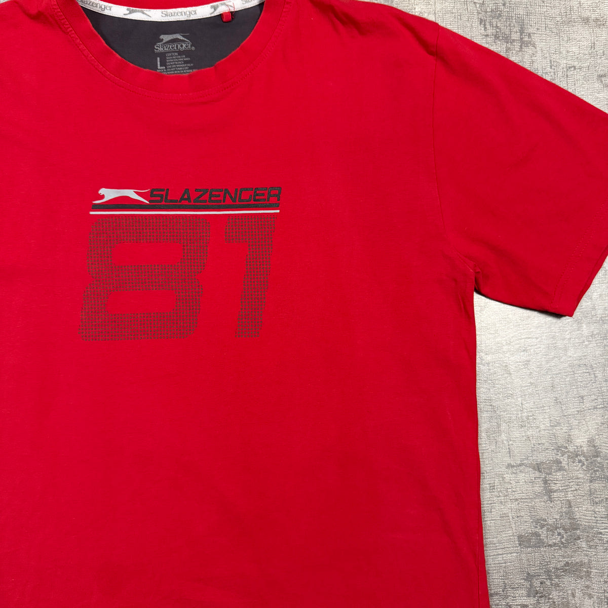 Slazenger Red Y2K Graphic Tee Size L Mens                -I61