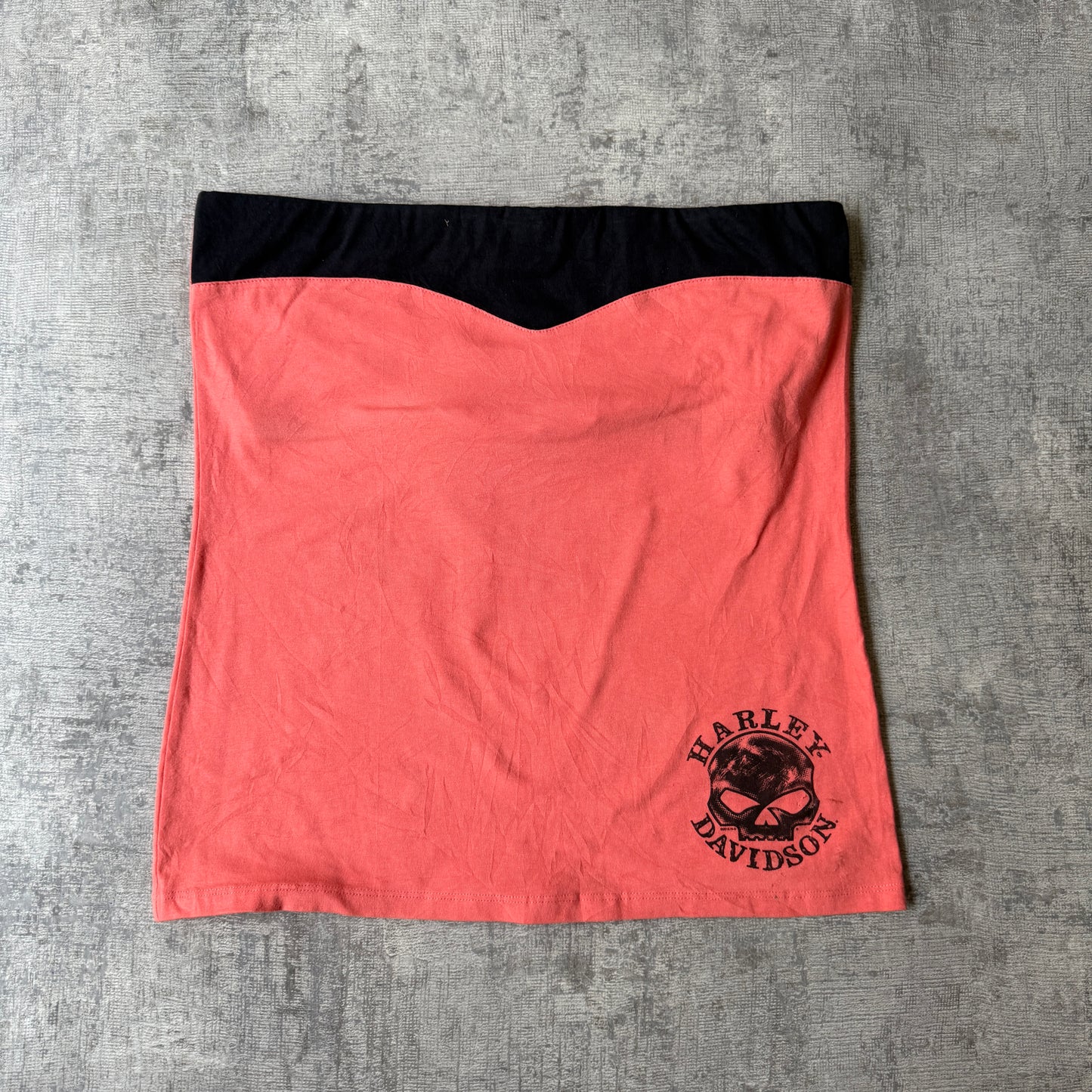 Harley Davidson Y2K Womens Pink Boob Tube Top Size XL Graphic Top        -H61