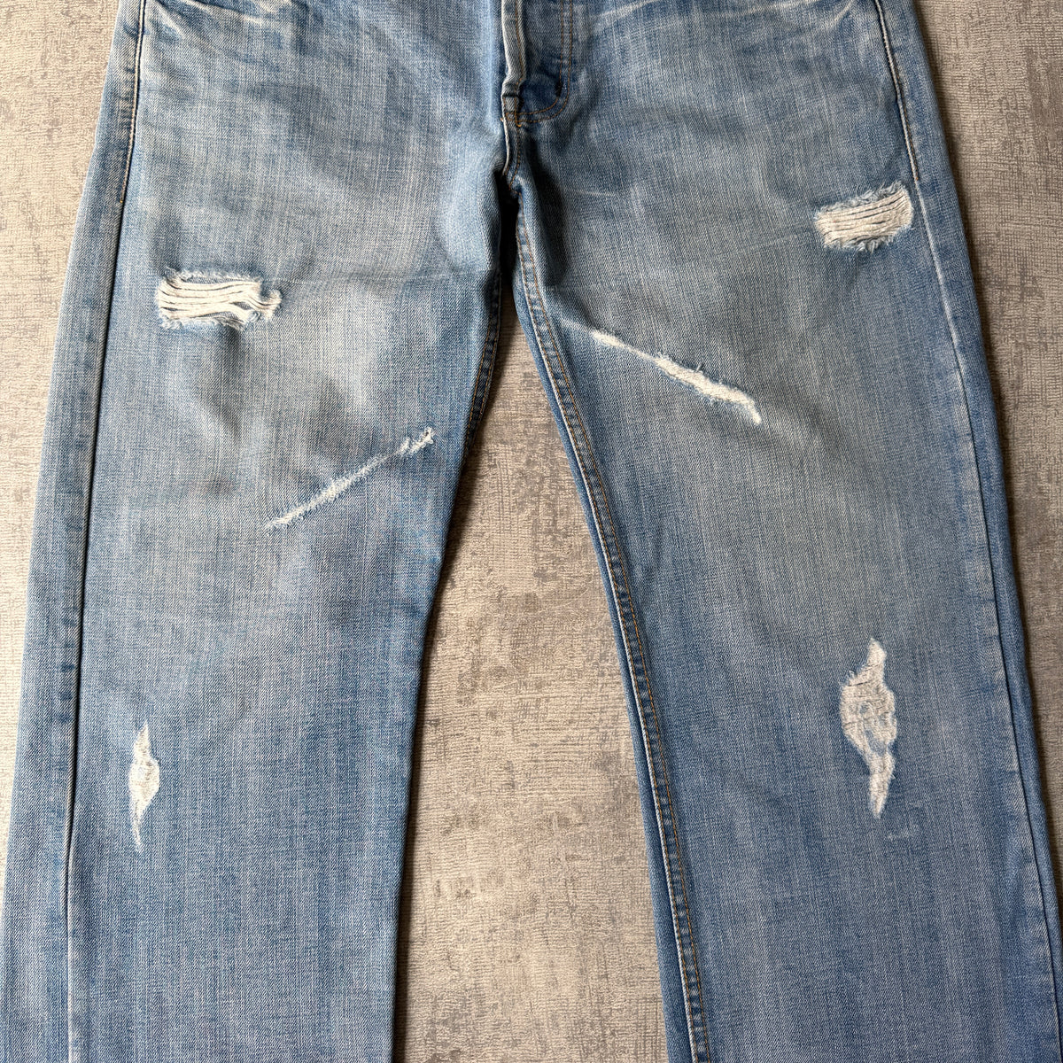 Replay Y2K Blue Jeans Size 37 Light Blue Washed Denim                 -E2