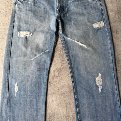 Replay Y2K Blue Jeans Size 37 Light Blue Washed Denim                 -E2