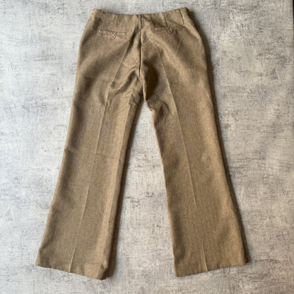 Sab Low Rise Y2K Dress Pants Size 12 Womens Brown Straight           -B31