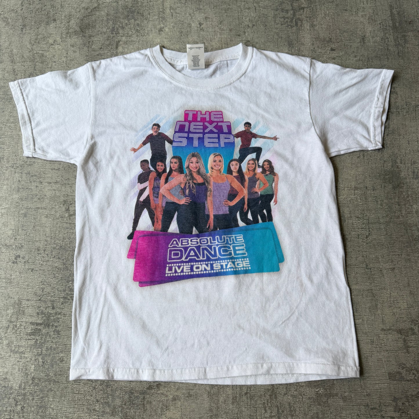 The Next Step On Tour Graphic T Shirt Size SY Fits XS Womens White Tee 2019            -H63