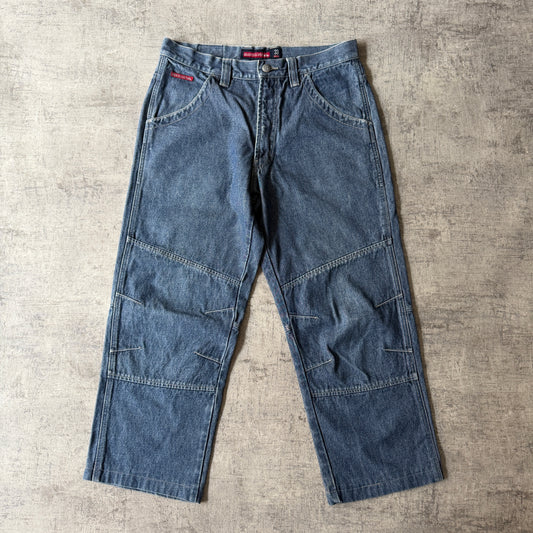 Quiksilver Y2K Baggy Jeans Size 33 Dark Blue   -A4