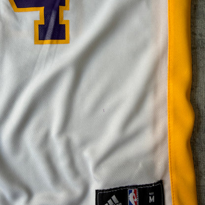 LA Lakers 2013 Kobe Bryant Adidas NBA Jersey Size M Womens White                   -E19