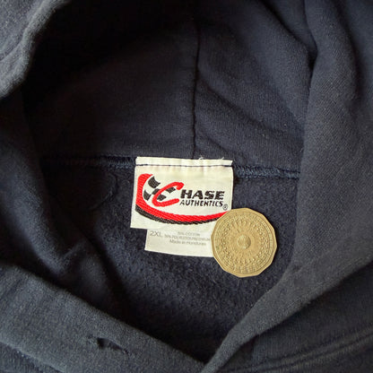 NASCAR Champion Vintage Navy Graphic Hoodie Size 2XL Mens          -H24