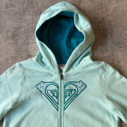 Roxy Y2K Pastel Blue Full Zip Hoodie Size 14Y/ XS Womens         -A68
