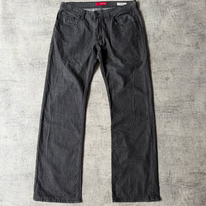 GUESS Vintage Black Jeans 34 Straight Leg Denim            -F7