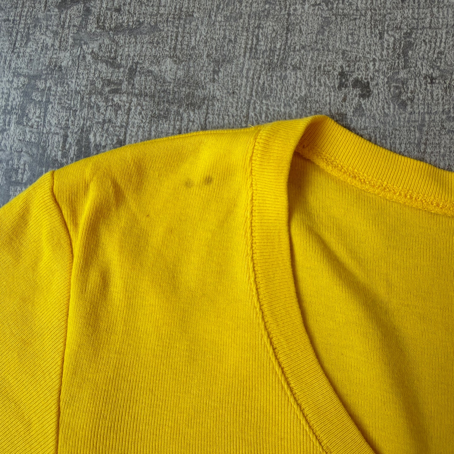 Ralph Lauren Sport Womens Y2K Yellow Top Size L V-Neck                -E60