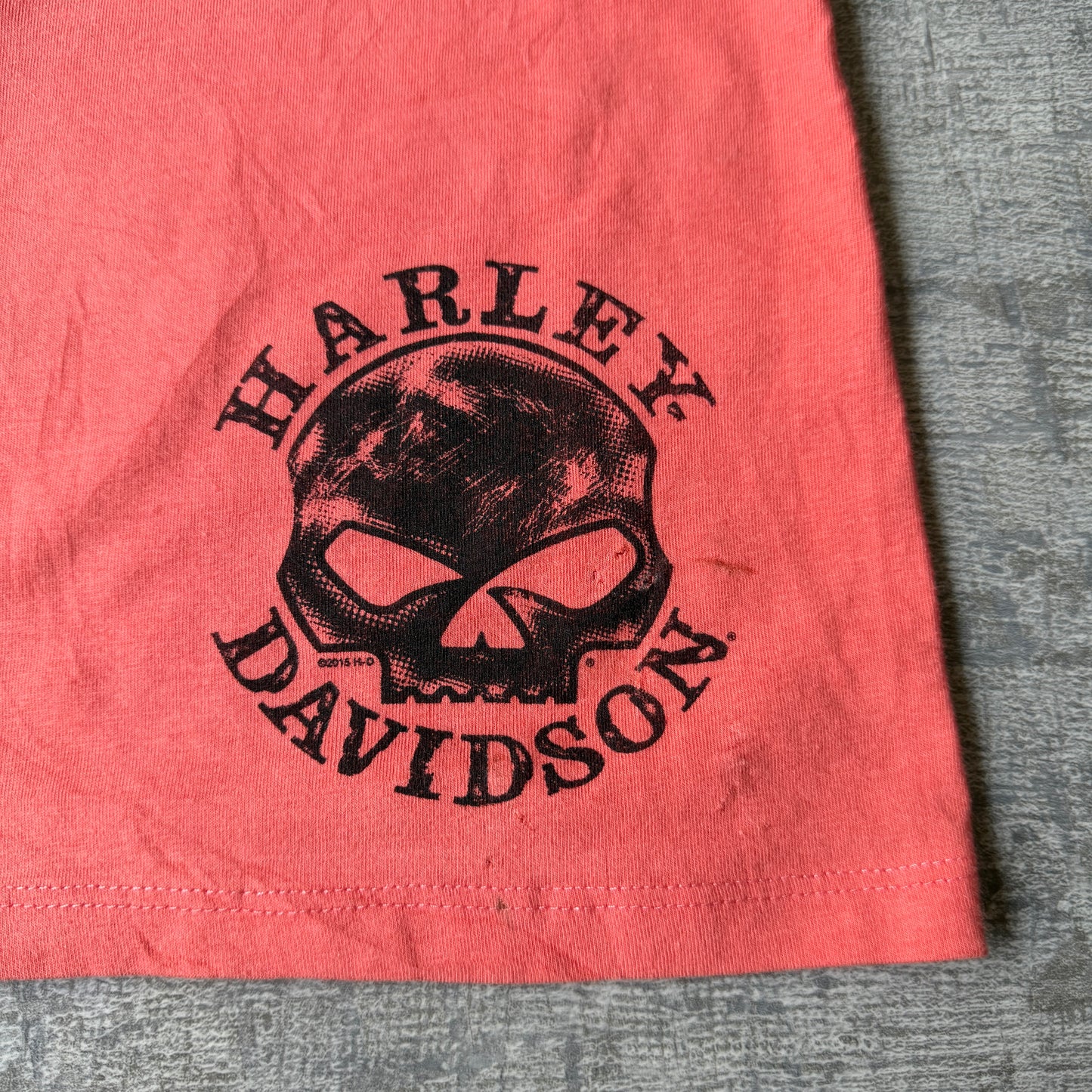 Harley Davidson Y2K Womens Pink Boob Tube Top Size XL Graphic Top        -H61