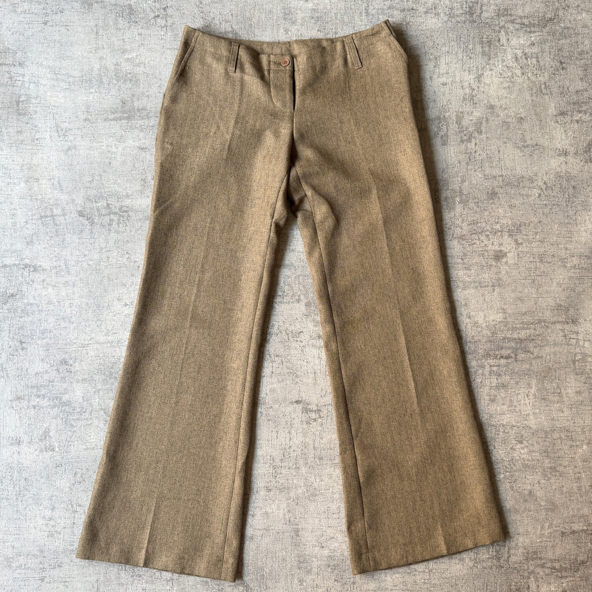 Sab Low Rise Y2K Dress Pants Size 12 Womens Brown Straight           -B31
