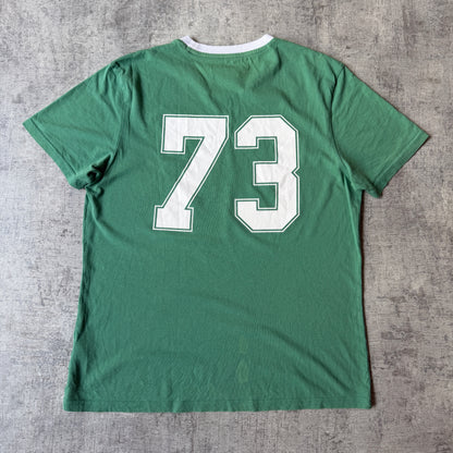 Levi’s Ringer T-Shirt Size M Mens Green White Y2K Tee       -H50