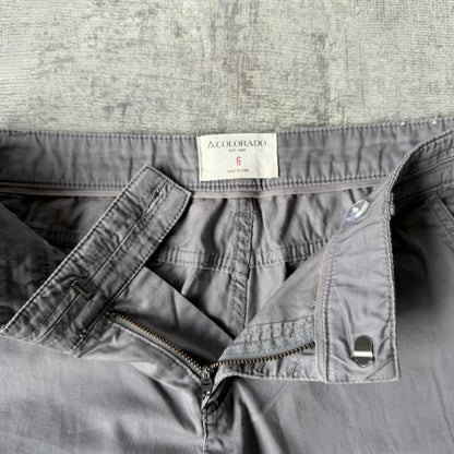 Colorado Womens Y2K Grey Cargo Size 6US/ 10 AU Low Rise Slim Fit                -E4