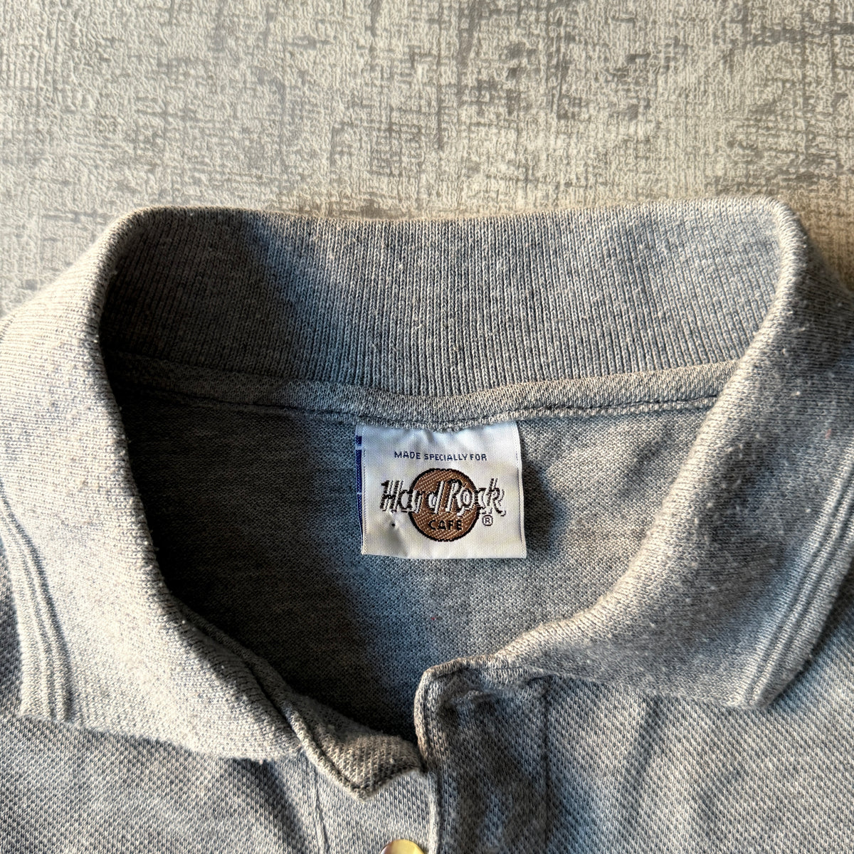 Vintage Hard Rock Bangkok Grey Polo Shirt Size XL Mens             -D57