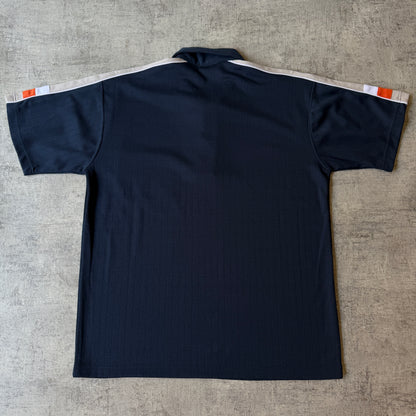 Vintage Maui & Sons Polo Shirt Size L Mens Navy/ Grey    -A1