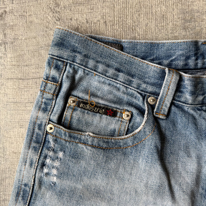 Industrie Mens Jeans Size 30 Light Blue Washed Denim Straight Leg              -C4